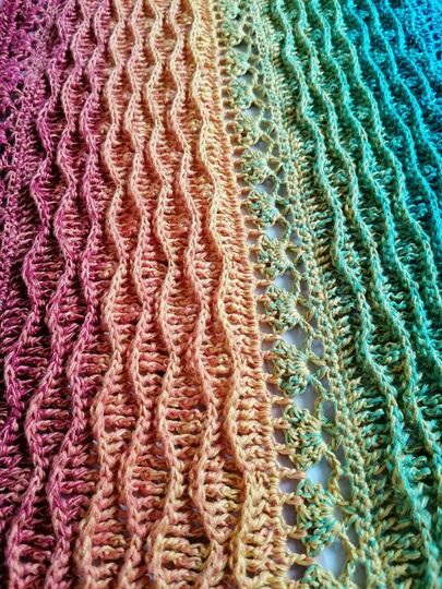 Shawl / Stole “Vaiana BE” – crochet pattern