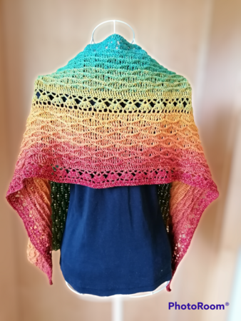 Shawl / Stole “Vaiana BE” – crochet pattern