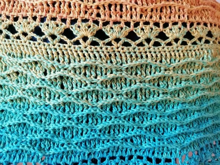 Shawl / Stole “Vaiana BE” – crochet pattern