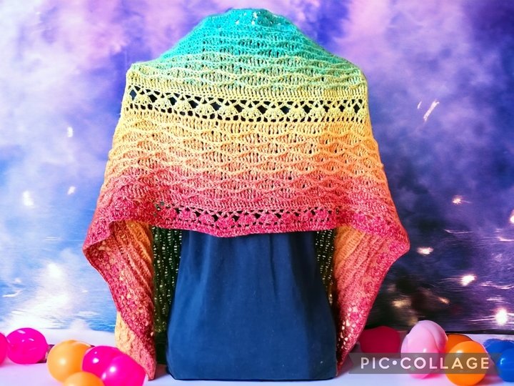 Shawl / Stole “Vaiana BE” – crochet pattern