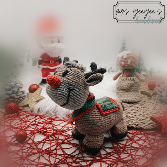 Häkelanleitung - Rentier RoOwdy - Weihnachten deutsch/pdf