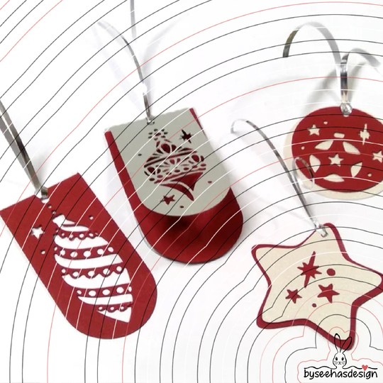Weihnachtsgeschenk-Anhänger Plotterdatei SVG DXF