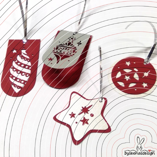 Weihnachtsgeschenk-Anhänger Plotterdatei SVG DXF