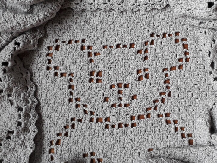 Häkelanleitung "Herzbärchen" Babydecke, Krabbeldecke