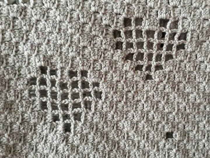 Häkelanleitung "Herzbärchen" Babydecke, Krabbeldecke