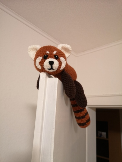 Roter Panda Kantenhocker- Häkelanleitung von NiggyArts