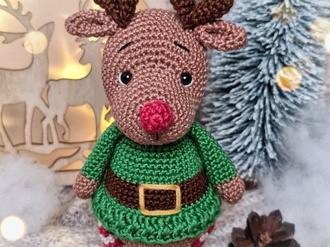 PDF Häkelanleitung Rentier Gerald