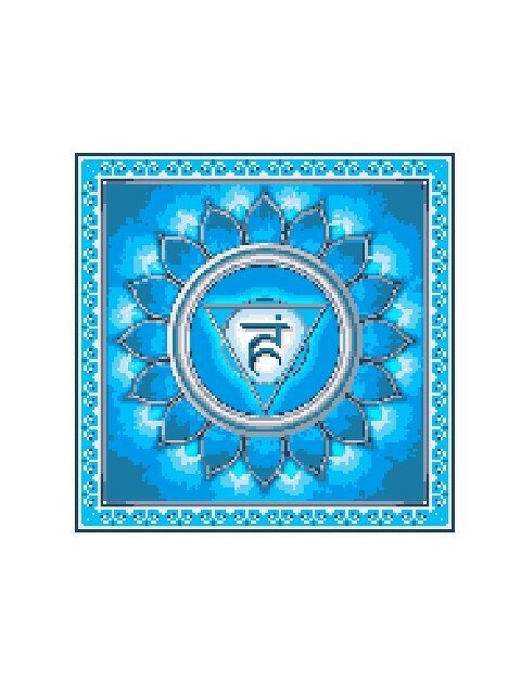 VISHUDDHA - THROAT CHAKRA - pattern for sc crochet blanket