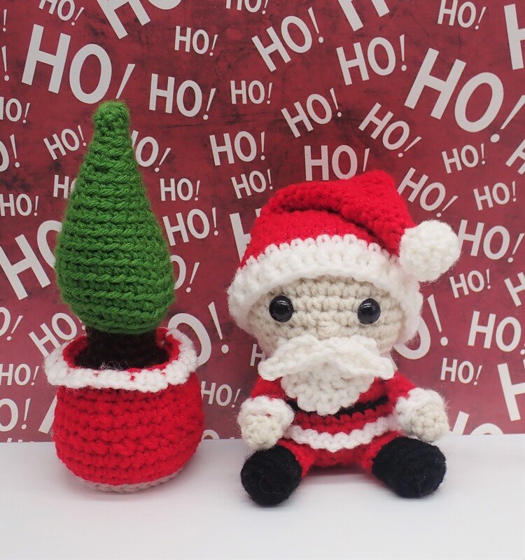 Christmas Amis Set 1 (Santa, Tree, & Snowman)- Crochet Amigurumi Pattern - Image 4