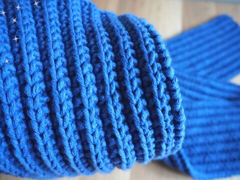 Falscher Patentmusterschal | alles nur rechte Maschen