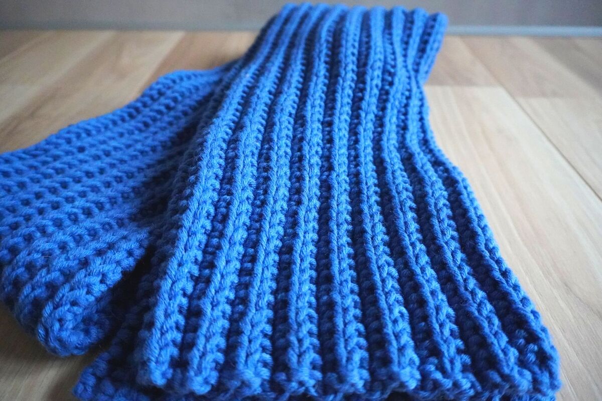 Falscher Patentmusterschal | alles nur rechte Maschen - Bild 2