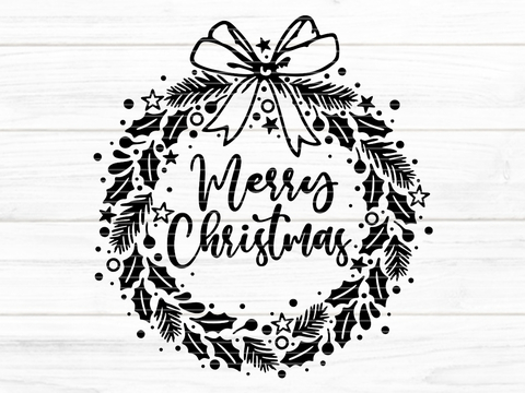 Kranz Schleife Plotterdatei SVG DXF FCM