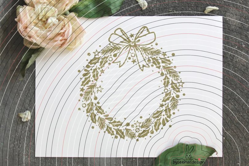 Kranz Schleife Plotterdatei SVG DXF