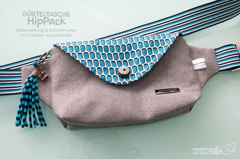 Gürteltasche "HipPack" (Nähanleitung und Schnittmuster in 2 Größen) - Bild 59