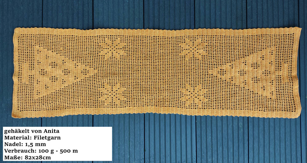 Tischläufer/Tischset „Winter“ - Häkelanleitung