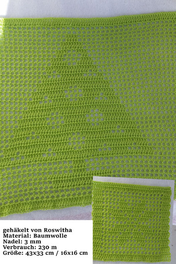 Tischläufer/Tischset „Winter“ - Häkelanleitung