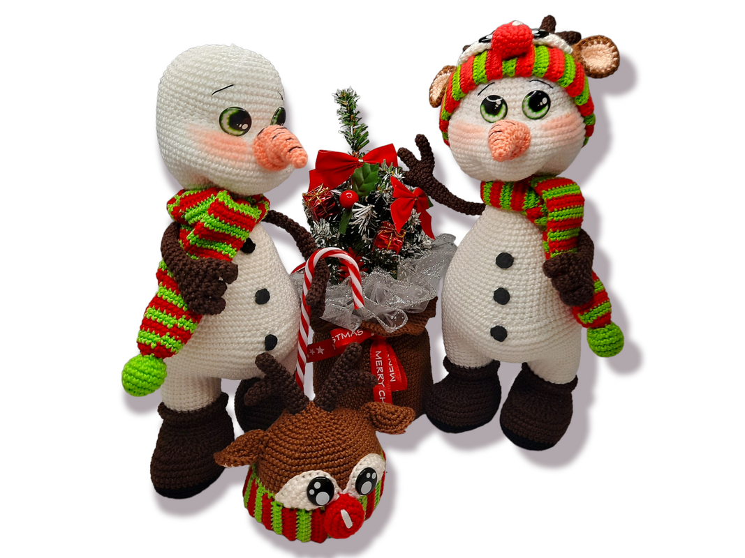 Häkelanleitung "Horst" Der lustige Schneemann und Fun Mütze Rentier - Bild 5