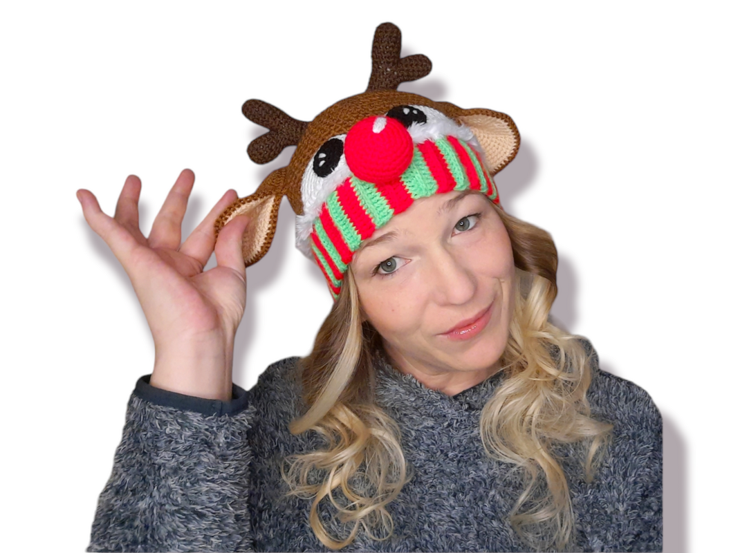 Häkelanleitung "Horst" Der lustige Schneemann und Fun Mütze Rentier