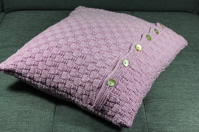 Kissen Stricken Mit Knpfen Anleitung