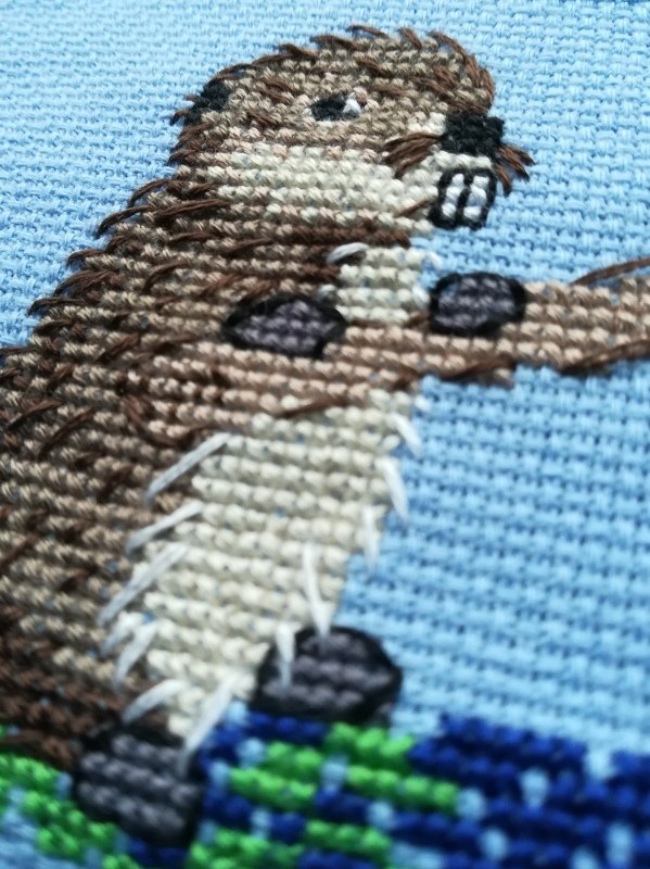 cross stitch pattern beaver - a little animal motif for hand embroidery - Image 3
