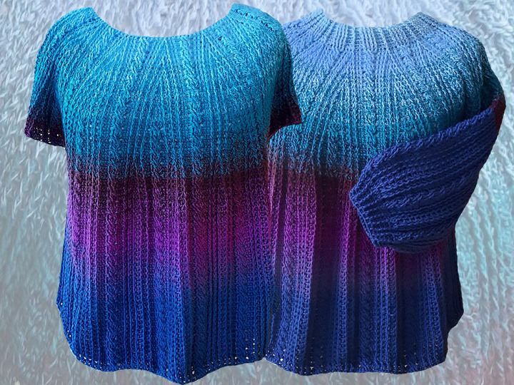 Häkelanleitung Shirt oder Pullover Bella Donna