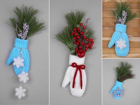 Winter-Deko Handschuh für Tür & Wand - vielseitig und originell