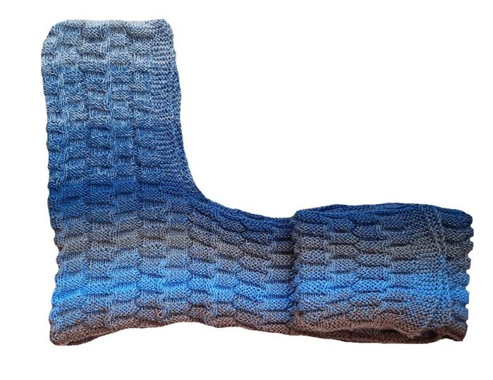 Strickanleitung Kapuzenschal Sideway