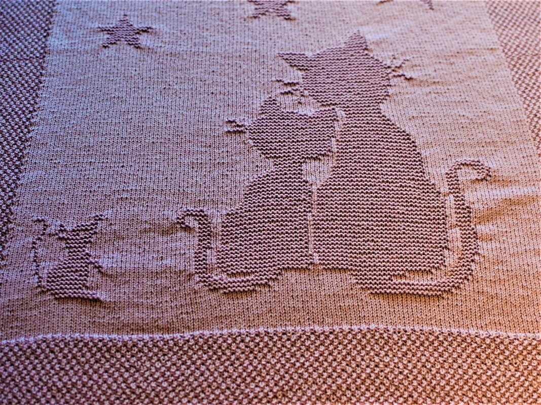 Knitting pattern baby / kids blanket "Dream Night" - easy