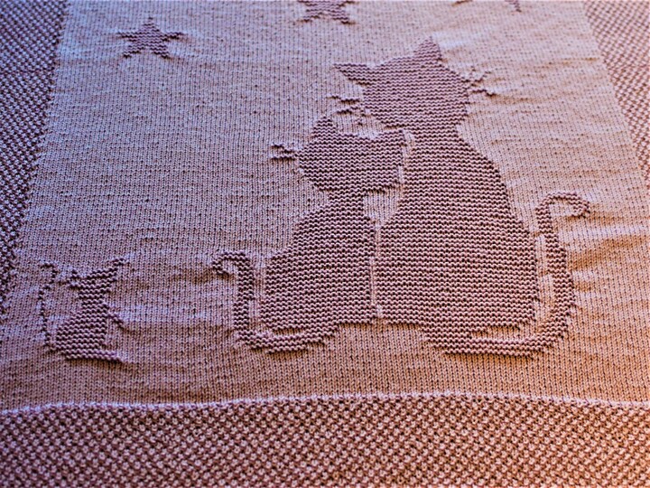 Strickanleitung Babydecke / Kinderdecke "Traumnacht" - einfach