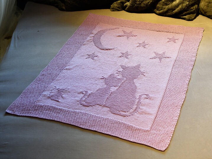 Strickanleitung Babydecke / Kinderdecke "Traumnacht" - einfach