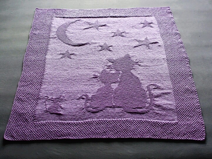 Strickanleitung Babydecke / Kinderdecke "Traumnacht" - einfach