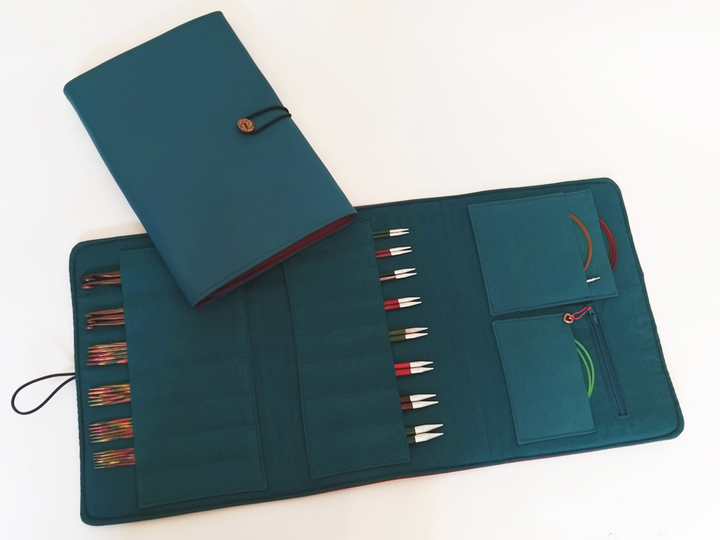 Hobby Gift Stricknadel-Etui - Weiche Aufbewahrungstasche Für Strickzeug