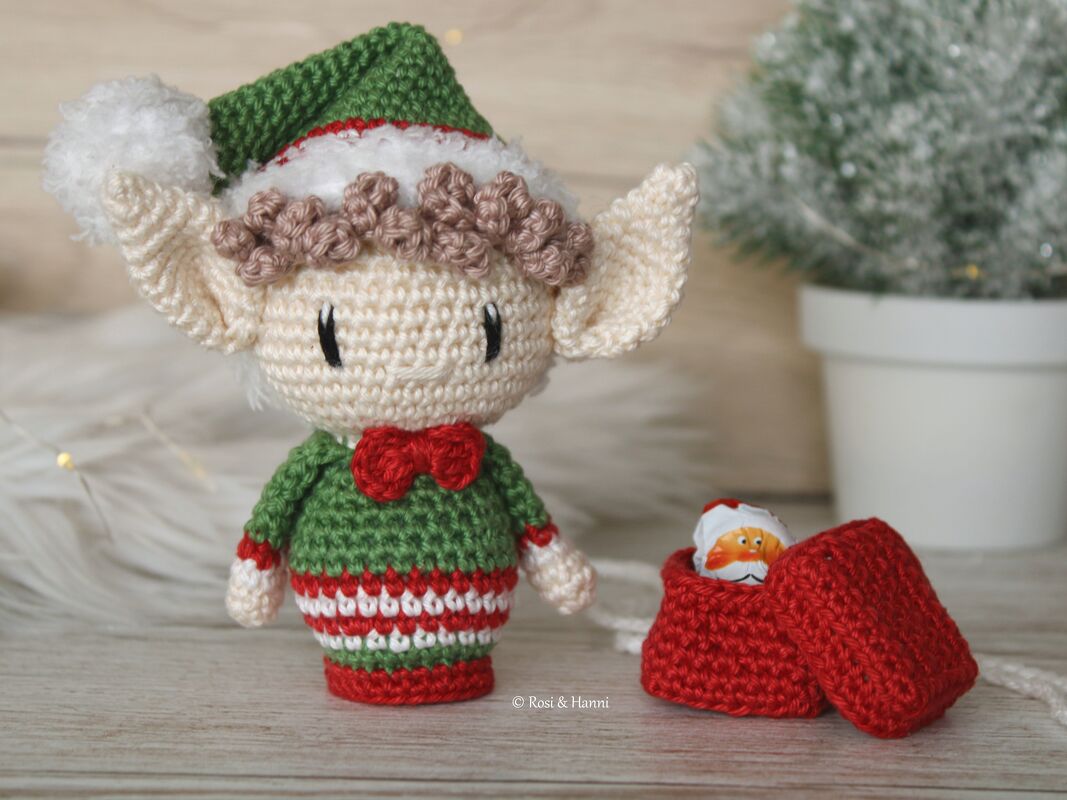 Häkelanleitung Set Weihnachten - Weihnachtsmann, Weihnachtself & Rentier - Bild 12