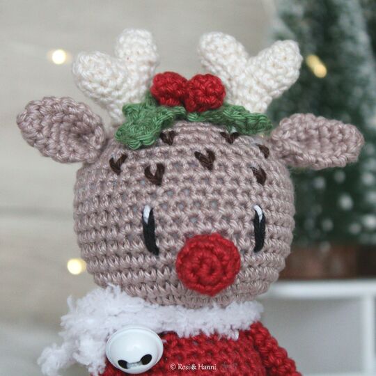 Häkelanleitung Set Weihnachten - Weihnachtsmann, Weihnachtself & Rentier