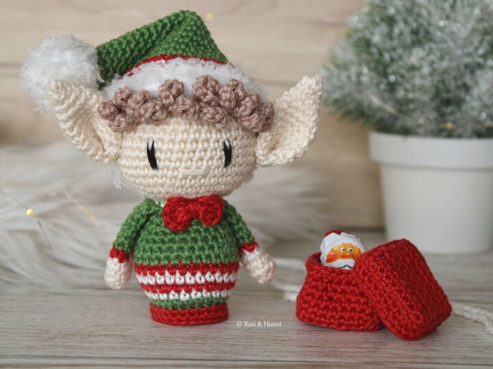 Häkelanleitung Set Weihnachten - Weihnachtsmann, Weihnachtself & Rentier