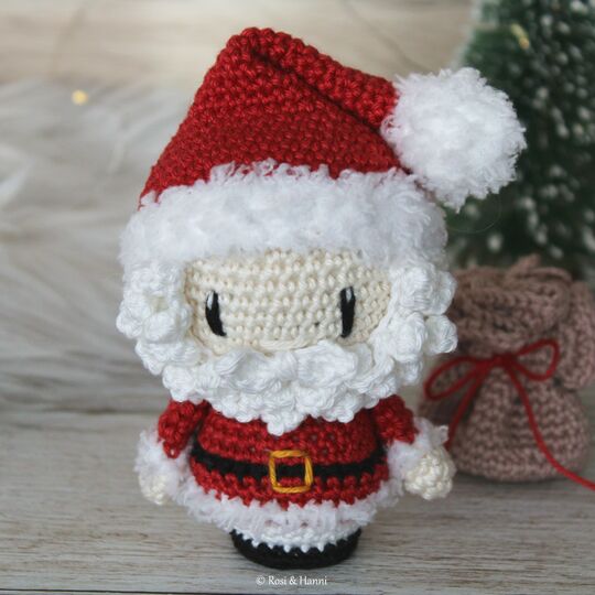 Häkelanleitung Set Weihnachten - Weihnachtsmann, Weihnachtself & Rentier