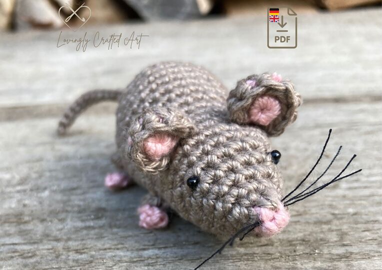 Maus Mila - Häkelanleitung
