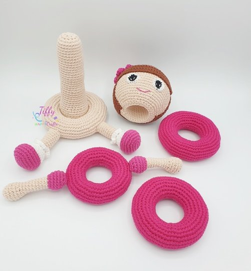 Tiffy die süße Puppe Stapelturm | Amigurumi Puppen Häkelanleitung PDF