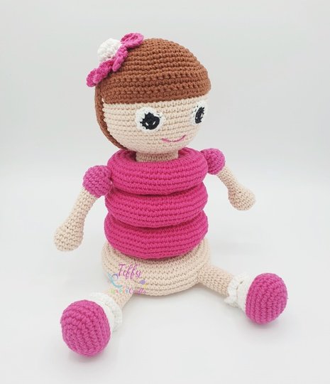 Tiffy die süße Puppe Stapelturm | Amigurumi Puppen Häkelanleitung PDF