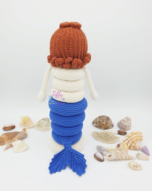 Tiffy The Mermaid Stacking Toy | Amigurumi Mermaid Crochet Pattern PDF - Image 3