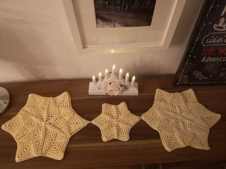 Sternendeckchen "Christmas Love" klein