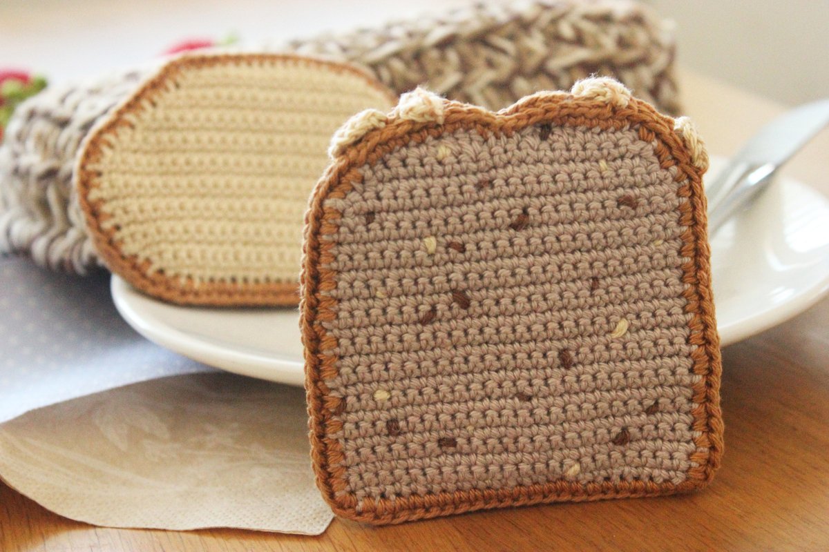 Häkelanleitung "Brotscheiben - zwei Sorten" - Bild 3