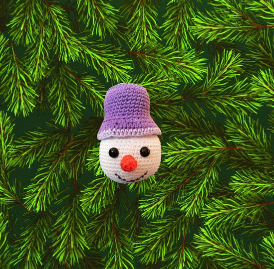 Schneemann für den Weihnachtsbaum