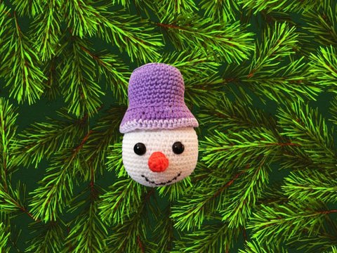 Schneemann für den Weihnachtsbaum