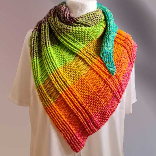 Häkelanleitung "Juste" asymetrisches Tuch