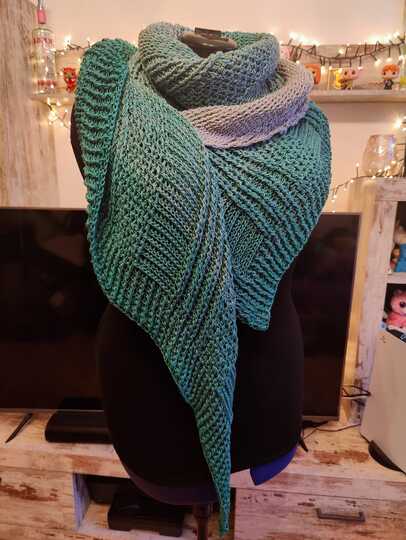 Häkelanleitung "Juste" asymetrisches Tuch