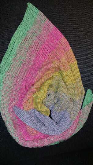 Häkelanleitung "Juste" asymetrisches Tuch