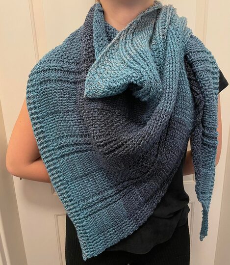 Häkelanleitung "Juste" asymetrisches Tuch