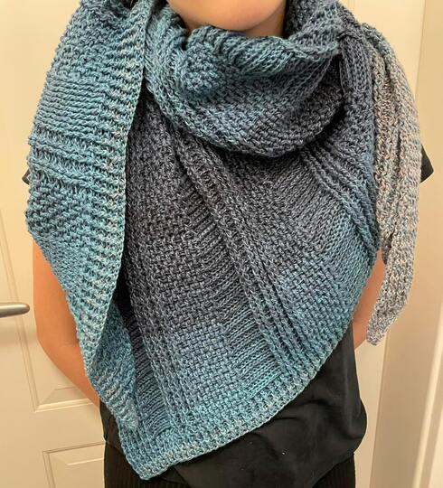 Häkelanleitung "Juste" asymetrisches Tuch