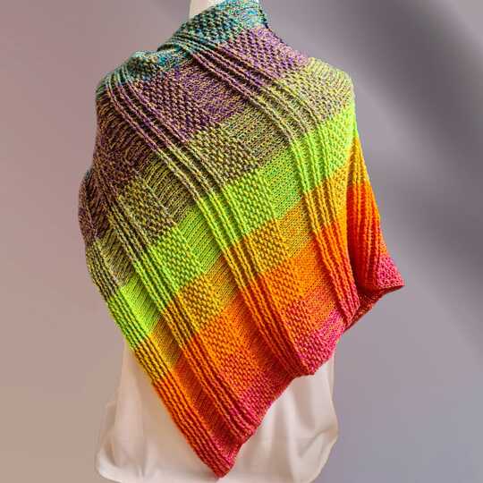 Häkelanleitung "Juste" asymetrisches Tuch